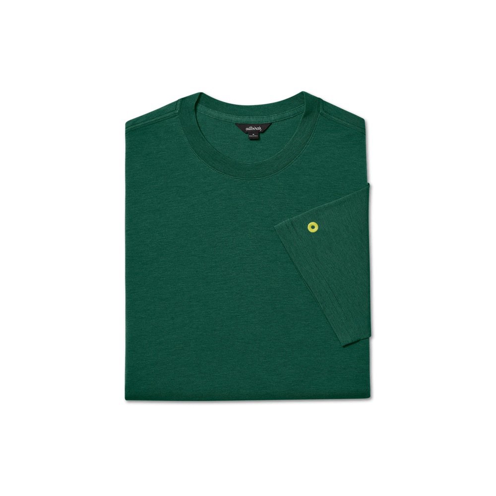 Allbirds Men\'s T-Shirt Green - TrinoXO™ - 34752QEXY